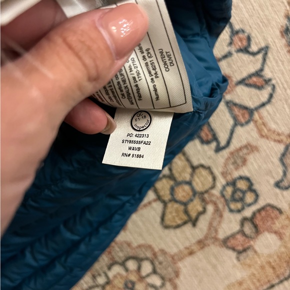 Patagonia AlpLight Down Pullover Jacket Packable Lightweight Blue NWOT - Picture 7 of 7